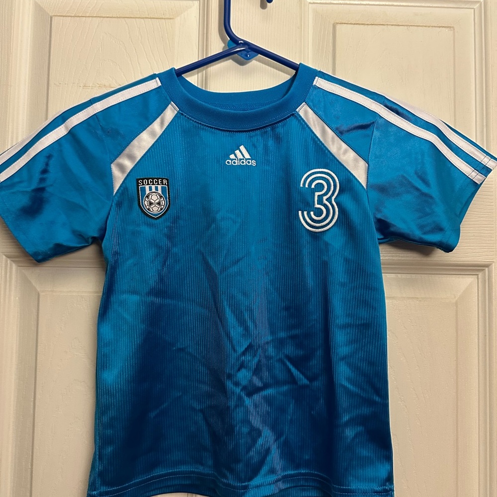 Adidas Kids Blue Soccer Jersey